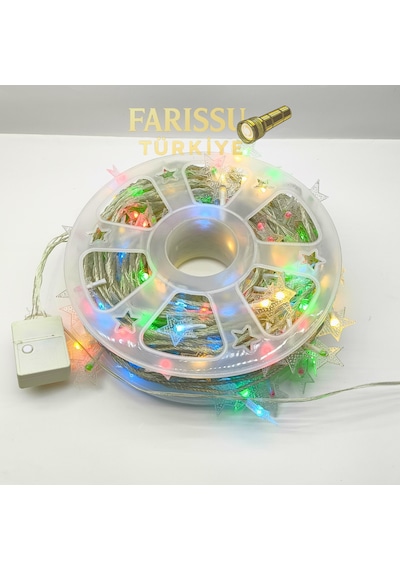 50 Metre Rgb Yıldızlı Led Işık 8 Modlu, 250 Yıldız, Yılbaşı Ve Etkinlik Aydınlatması RGB