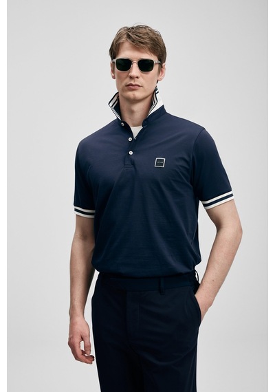 Lufian Cole Smart Erkek Polo T-shirt 111040237 Lacivert