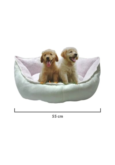 Pribor Yumuşak Silinebilir Kedi Ve Köpek Yatağı 55 Cm Çap Açık Pembe