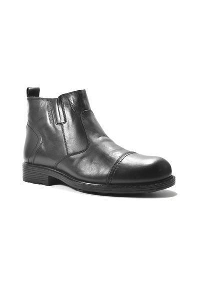 Greyder 66817 Hakiki Deri Siyah Klasik Casual Erkek Bot