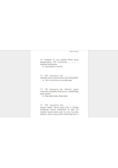 Politicus Insan Hakları Soru-Cevap Kaymakamlık Sınavı