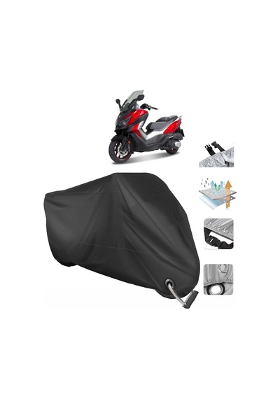 Sym Cruisym 250I Motosiklet Branda (Bağlantı, Kilit Uyumlu)-Siyah (457275000)