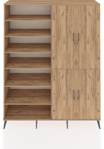 Hyperion Gardrop 8 Raflı 4 Kapaklı 2 Askılı 176x44x221 Çam-çam Çam Hyperion Gardrop 8 Raflı 4 Kapaklı 2 Askılı 176x44x221 Çam-çam Çam