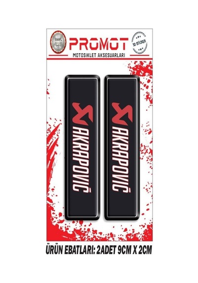 Akrapovıc Tasarımlı Ön Maşa Damla Sticker Diğer