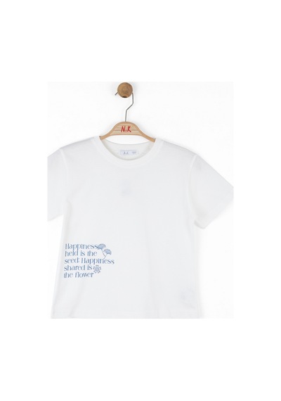 Nk Kids Happiness Kız Çocuk T-shirt 38356 Ekru