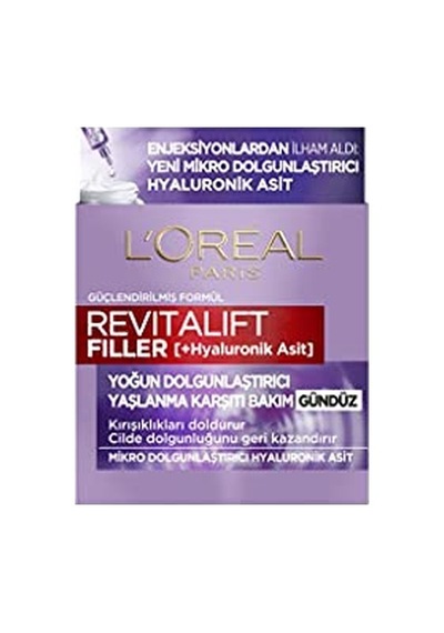 L'oreal Paris Revitalift Filler Yoğun Dolgunlaştırıcı Yaşlanma Karşıtı Gündüz Kremi