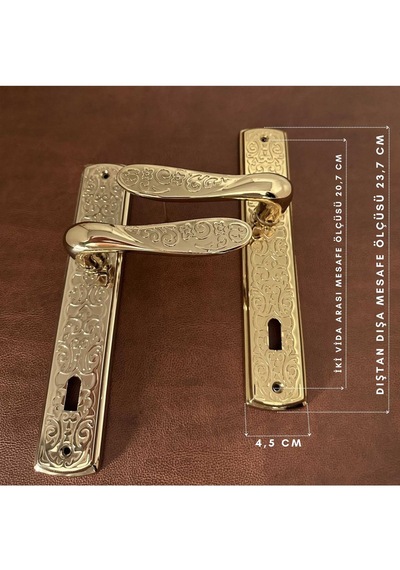 Özen Handles İmza Titanyum Zk19 Zamak Aynalı Oda Kapı Kolu 1 Takım