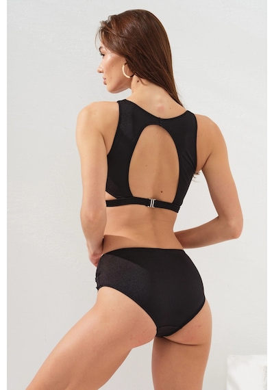 Pierre Cardin Coco Form Tüllü Toparlayıcı Bikini Takım 231243 Siyah