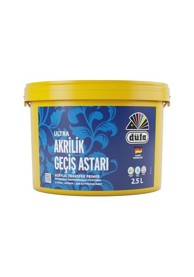 Akrilik Geçiş Astarı 2,5 Lt Kolay Uygulama İle İç Cephe 0,15 L