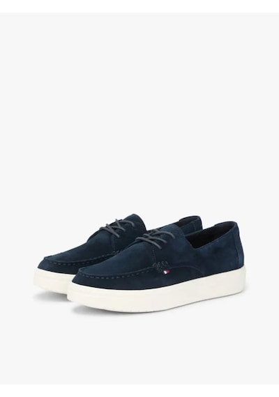 Tommy Hilfiger Casual Suede Stıtch Toe Hybrıd Erkek Mavi Günlük Ayakkabı - Fm0fm05707