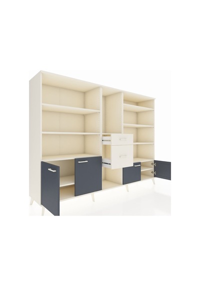 Hyperion Dolap 10 Raflı 2 Çekmeceli 4 Kapaklı 220x44x163 Aytaşı-a Aytaşı-antrasit/aytaşı Hyperion Dolap 10 Raflı 2 Çekmeceli 4 Kapaklı 220x44x163 Aytaşı-a Aytaşı-antrasit/aytaşı
