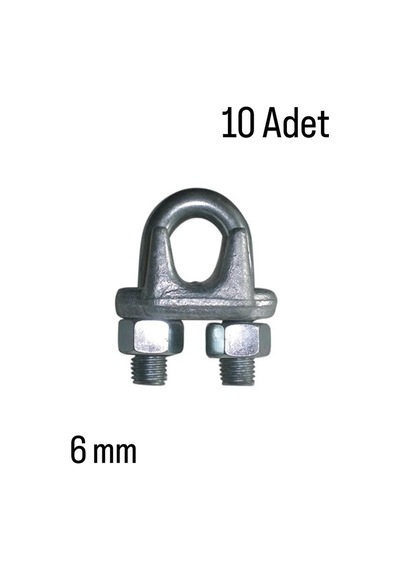 A Tipi Halat Klemensi 6 Mm 10 Adet Çok Renkli