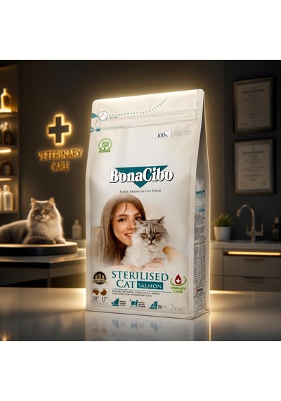 Adult Cat Sterilised Somonlu Kısırlaştırılmış Yetişkin Kedi Maması 2 Kg