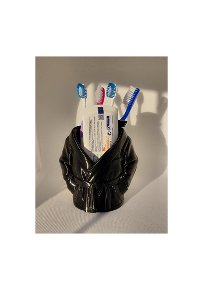 Bornoz Diş Fırçalık Premium Hediyelik Siyah - 843786911 Siyah