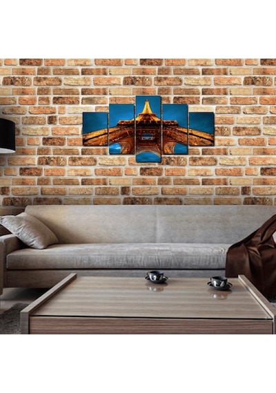 5 Adet X Tuğla Desenli 3D Strafor Köpük Duvar Kaplama Paneli (446785430)