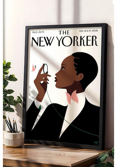 The New Yorker Çerçeveli Tablo February 12 2018