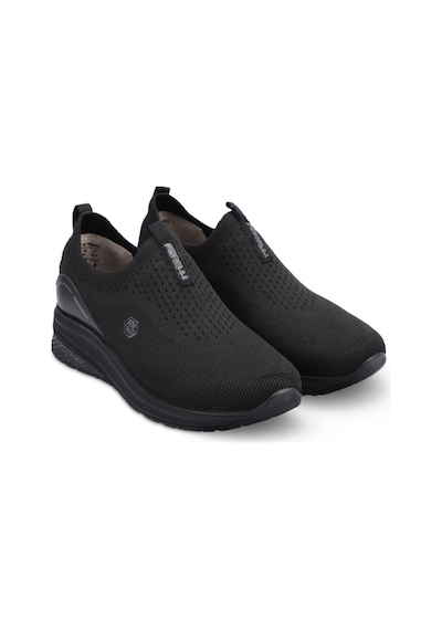 Forelli 30007-G Elvin Siyah Kadın Comfort Spor Ayakkabı Siyah