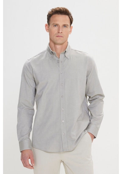 AC&Co / Altınyıldız Classics Erkek Yesıl Slim Fit Dar Kesim Düğmeli Yaka %100 Pamuk Oxford Gömlek Yeşil AC&Co / Altınyıldız Classics Erkek Yesıl Slim Fit Dar Kesim Düğmeli Yaka %100 Pamuk Oxford Gömlek Yeşil