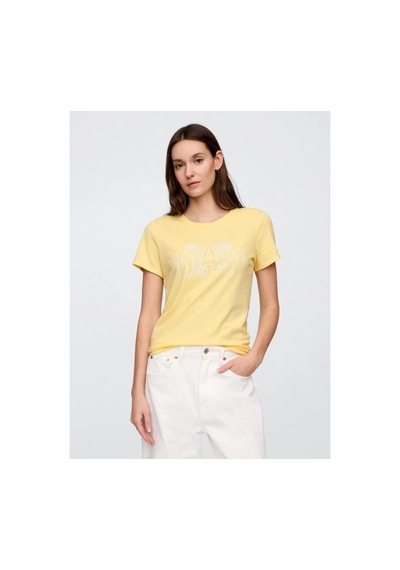 Kadın Gap Logo T-shirt Sarı
