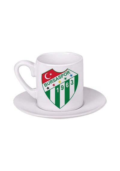 Bursaspor Türk Kahvesi Fincanı Beyaz