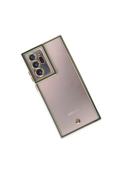 Newface Samsung Uyumlu Galaxy Note 20 Ultra Kılıf Liva Lens Silikon - Yeşil Resimdeki