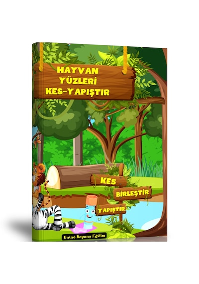 Okul Öncesi Ve Birinci Sınıflar İçin Kes-yapıştır Seti Hayvanlar