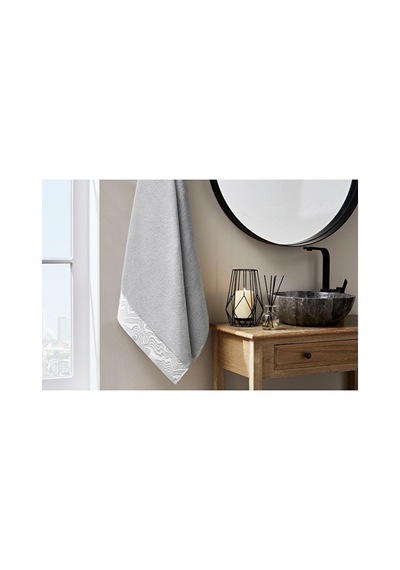 Ondes/açık Gri Banyo Havlusu 90 150