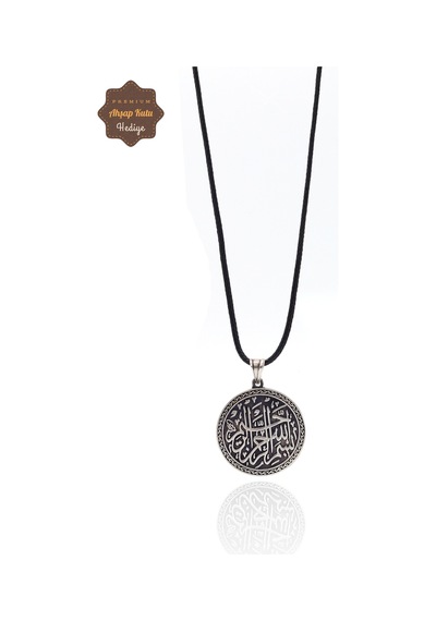 Besmele-i Şerif Yazılı 925 Ayar Gümüş Erkek Kolye 201023597