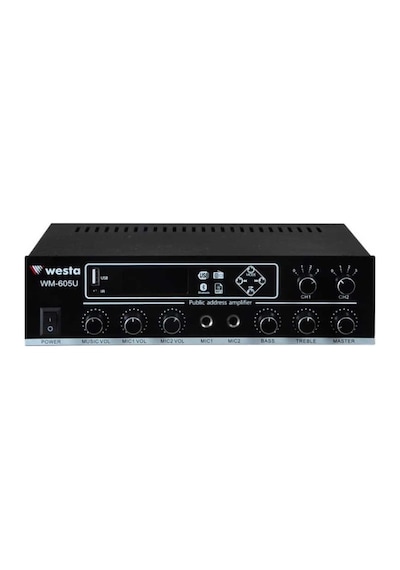 Westa WM-605U Trafolu 100 W Çift Bölgeli Amfi