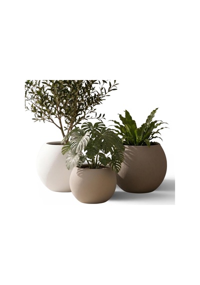 Zevli Japandi Tarzı Modern Küre Saksı 3'lü Set - Su Sızdırmaz Dekoratif Salon Ve Balkon Saksısı Hediyelik Çiçeklik Seti Sahra Kumu & Mermer Beyazı, 2 Zevli Japandi Tarzı Modern Küre Saksı 3'lü Set - Su Sızdırmaz Dekoratif Salon Ve Balkon Saksısı Hediyelik Çiçeklik Seti Sahra Kumu & Mermer Beyazı, 2