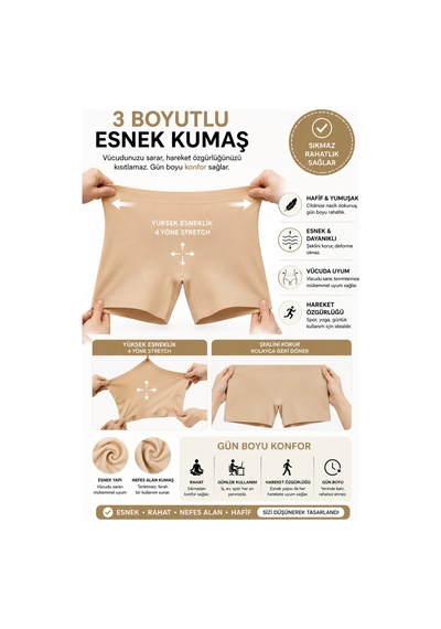 Meyzz Lazer Kesim Kadın Boxer Külot Dikişsiz İz Yapmaz Silikon Şeritli 2 Siyah 2 Ten 4'lü Çok Renkli - 888298815 Çok Renkli Meyzz Lazer Kesim Kadın Boxer Külot Dikişsiz İz Yapmaz Silikon Şeritli 2 Siyah 2 Ten 4'lü Çok Renkli - 888298815 Çok Renkli