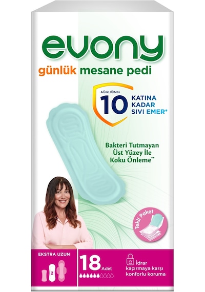 Evony Günlük Mesane Pedi Ekstra Uzun 432 Adet (24Pk*18)