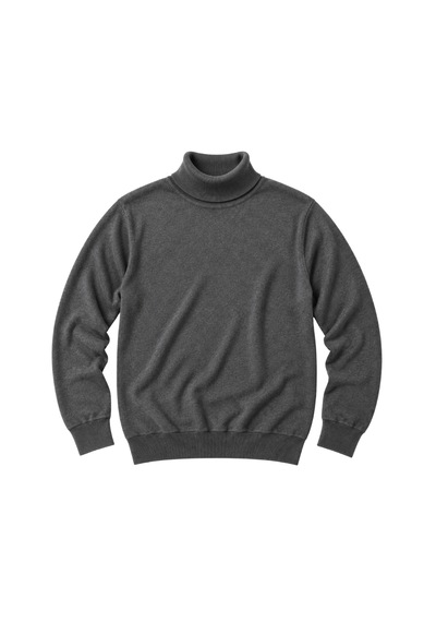 Battalmoda Erkek Büyük Beden Füme Tam Balıkçı Pamuklu Kazak 3xl-4xl-5xl-6xl