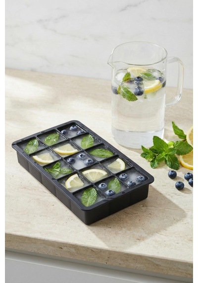 15 Hazneli Silikon Buz Kalıbı & Çok Amaçlı Buzluk Ve Dondurucu Organizeri 12x19 Cm Karışık