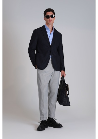 Lufian Erkek Dor Spor Slim Fit Blazer Ceket 112140204 Lacivert Lacivert