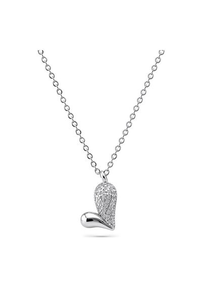Servi 925 Ayar Gümüş Love Drop Kolye-4
