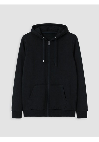 Lcwaıkıkı Classic Yeşil Kapüşonlu Erkek Fermuarlı Sweatshirt