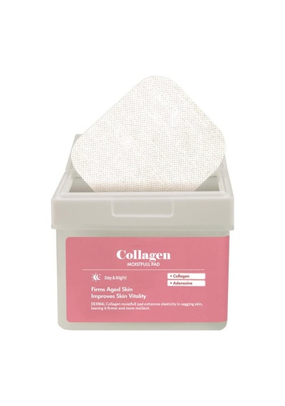 Dermal Collagen Moistfull Pad 120 Li Kolajen İçerikli Nemlendirici Ve Cilt Sıkılaştırıcı Tonik Ped 180 Ml