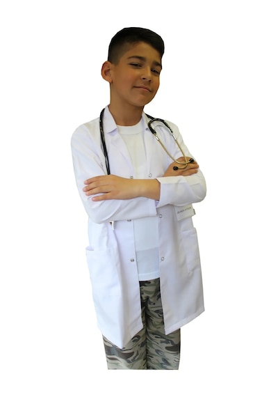 Erkek Çocuk Doktor Önlüğü 2 -15 Yaş Aralığı Beyaz Önlük