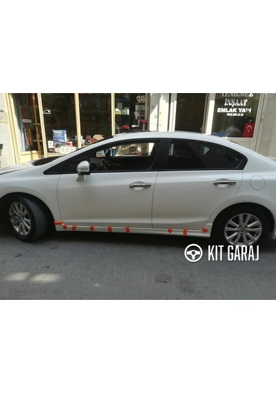 Kit Garaj Honda Civic Fb7 Modulo Yan Marşpiyel Seti Şık & Dayanıklı Tasarım Boyasız