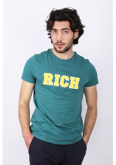Rich Erkek Nakış Baskılı T-Shirt (485677090)