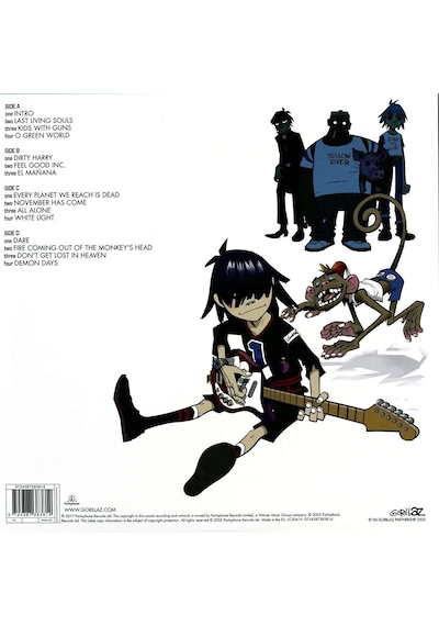 Gorillaz Demon Days Double Lp Plak