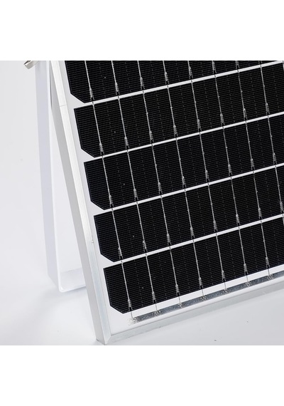 100 Watt Proje Tipi Belediye Kalitesi Güneş Enerjili Alüminyum Kasa Projektör Su Geçirmez, Sensörlü, Kumandalı