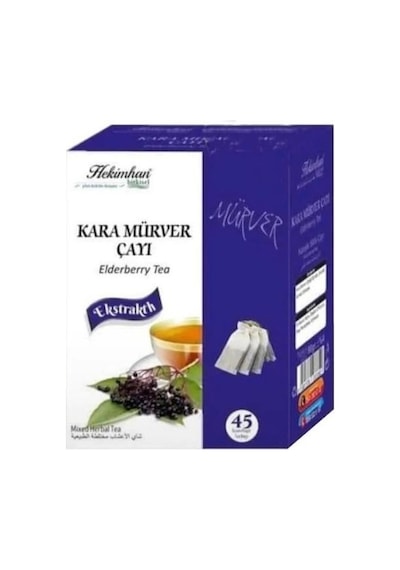 Hekimhan Bitkisel Kara Mürver Süzen Poşet Çay 45 x 2 G