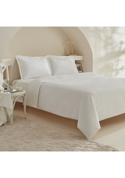 Karaca Home Ina Çift Kişilik Percale Nevresim Takımı Beyaz 200.22.02.0090 Beyaz
