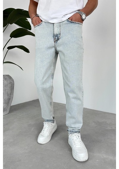 Buz Mavi Basic Regular Pantolon Buz Mavi