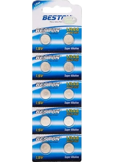 Beston Alkalin Ag13/357 Lr44 Düğme Pil 10'lu Paket Bst-lr44