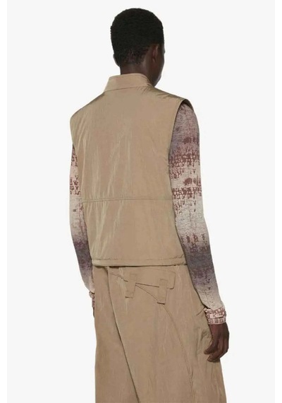 Aymer Şık Ve Fonksiyonel Bio Vest - Khaki Renkli Fermuarlı Yelek Haki