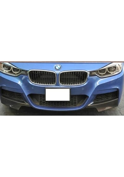 Bmw F30 3 Serisi Ön Tampon Flap Seti M Performance P Black 2012 + Abs Plastik