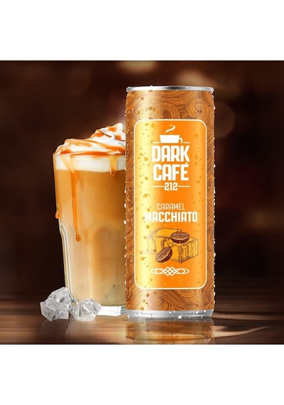 Dark Café 212 Soğuk Kahve Caramel Macchiato 250 Ml X 12 Adet Hazır